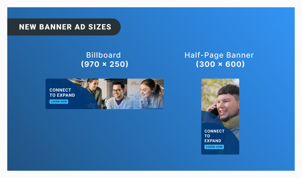 New Banner AD Sizes